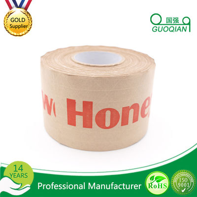 100% Recyclable Rubber Based Adhesive Custom Printed Kraft Paper For Packing supplier