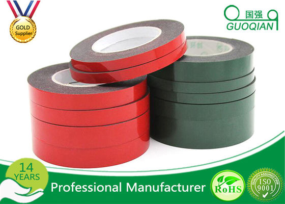 Black PE Foam Coated Double Side Tape With Solvent Acrylic Adhesive 0.8mm / 1mm / 2mm supplier