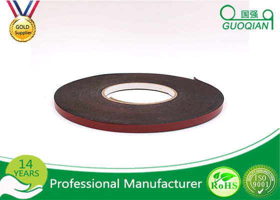 Black PE Foam Coated Double Side Tape With Solvent Acrylic Adhesive 0.8mm / 1mm / 2mm supplier