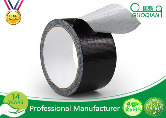 Black Color PE Coated Economy Cloth Duct Tape 60 Yds Length Waterproof Duct Tape supplier