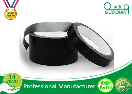 Black Color PE Coated Economy Cloth Duct Tape 60 Yds Length Waterproof Duct Tape supplier