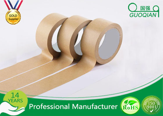 Automatic Adhesive Custom Printed Kraft Paper Tape For Packing / Wrapping supplier