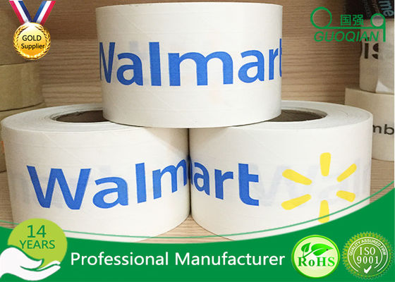 Printed LOGO Eco - Friendly Non Adhesive Kraft Reinforced Tape Water Activated supplier