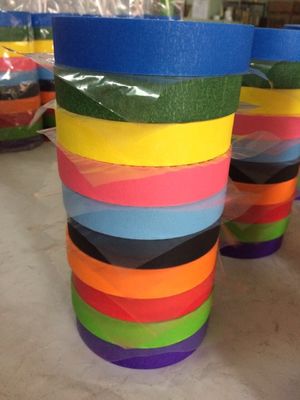 Crepe Paper Colored high quality Masking Tape Automotive Decorative Masking Tape supplier