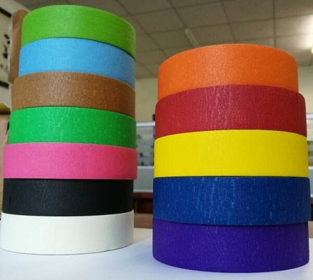 Crepe Paper Colored high quality Masking Tape Automotive Decorative Masking Tape supplier